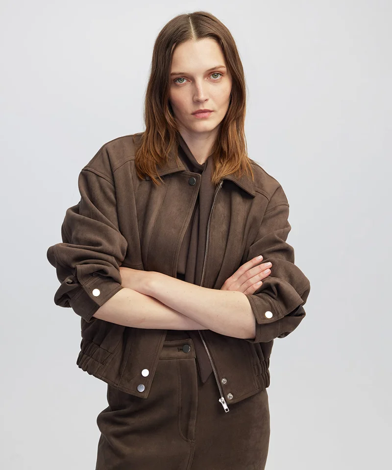 ابيكول Suede-Effect Coat